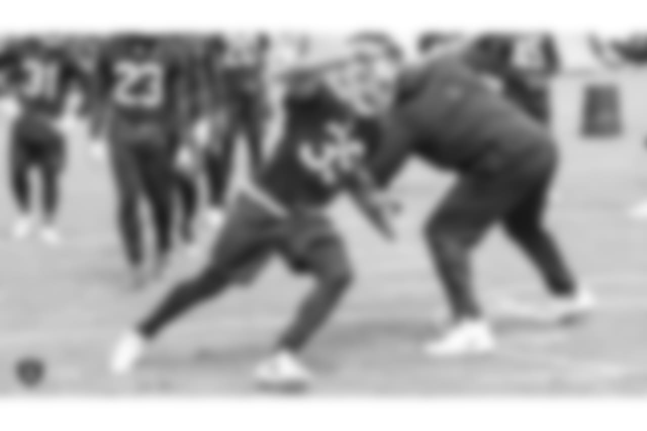 Oakland Raiders defensive back Shaquille Richardson (39) at an Organized Team Activity (OTA) at the Oakland Raiders Practice Facility, Wednesday, May 30, 2018, in Alameda, California.