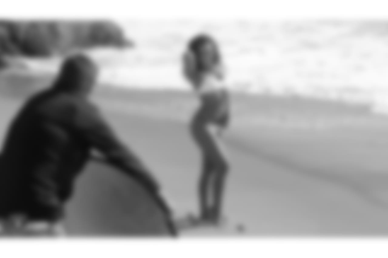 Raiderette Madyson during the 2018 Raiderettes Photoshoot, at Ocean Beach, Tuesday, June 6, 2018, in San Francisco, California.