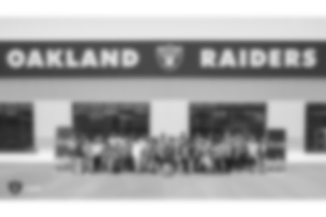 The parents and family members of Oakland Raiders rookies attend Rookie Parent Bootcamp, at the Oakland Raiders Practice Facility, Sunday, June 17, 2018, in Alameda, California.