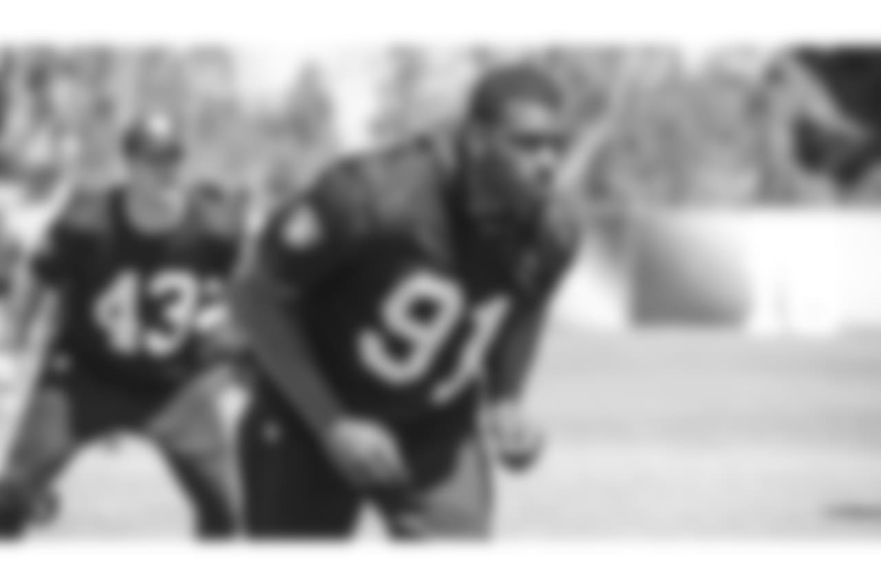 Oakland Raiders linebacker Shilique Calhoun (91) at an offseason program at the Oakland Raiders Practice Facility, Friday, June 1, 2018, in Alameda, California.