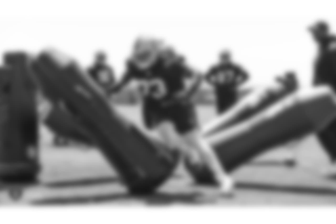 Oakland Raiders defensive tackle Maurice Hurst (73) at an Organized Team Activity (OTA) at the Oakland Raiders Practice Facility, Monday, June 4, 2018, in Alameda, California.