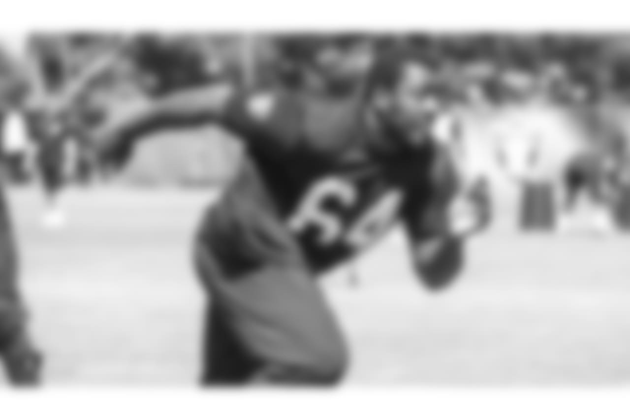 Oakland Raiders defensive lineman Shakir Soto (64) at an offseason program at the Oakland Raiders Practice Facility, Friday, June 1, 2018, in Alameda, California.