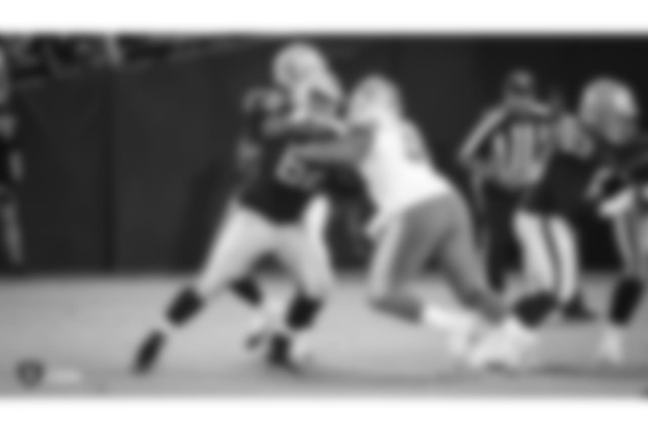 The Oakland Raiders preseason game against the Detroit Lions at Oakland-Alameda County Coliseum, Friday, August 10, 2018, in Oakland, California.