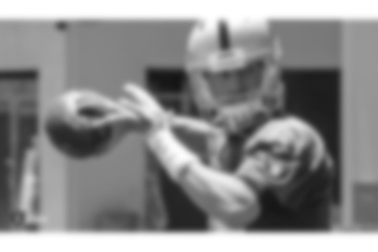 Oakland Raiders quarterback Connor Cook (18) at a Mandatory Mini Camp at the Oakland Raiders Practice Facility, Tuesday, June 12, 2018, in Alameda, California.
