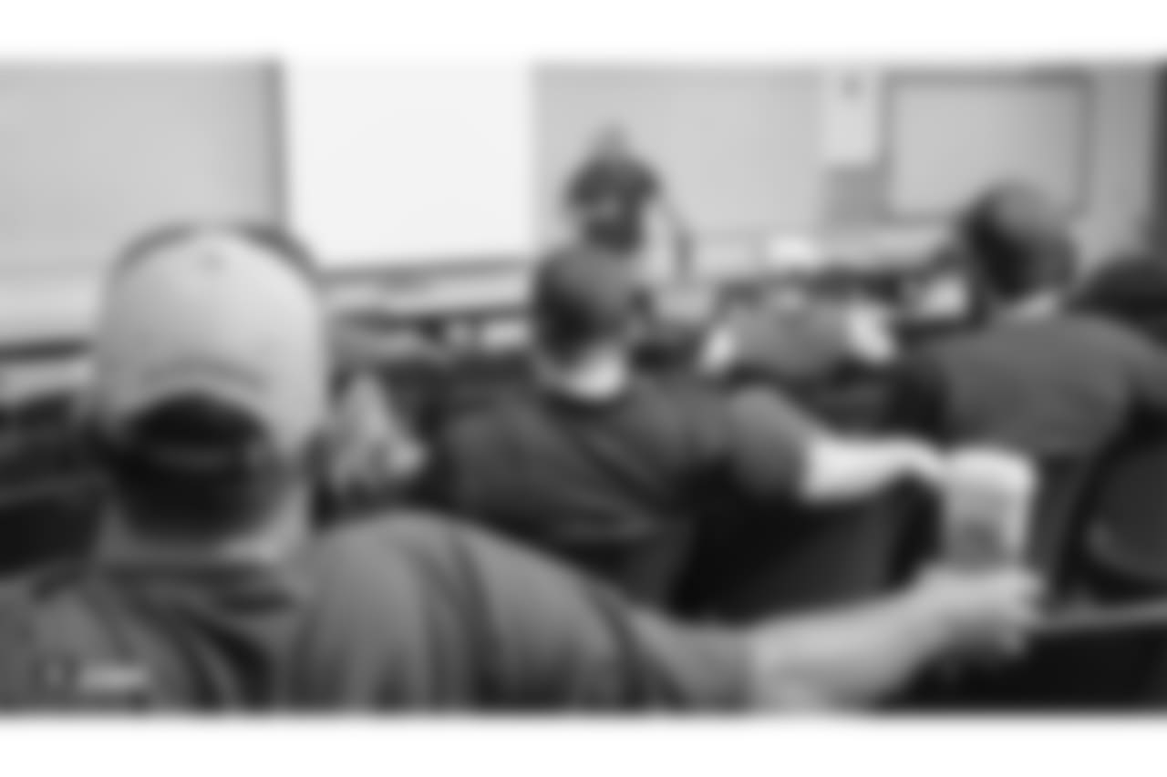 The Oakland Raiders partner with USA Football to host a Heads-Up Football Clinic for high school coached of Clark County School District, Saturday, June 23, 2018, at Liberty High School in Henderson, Nevada.