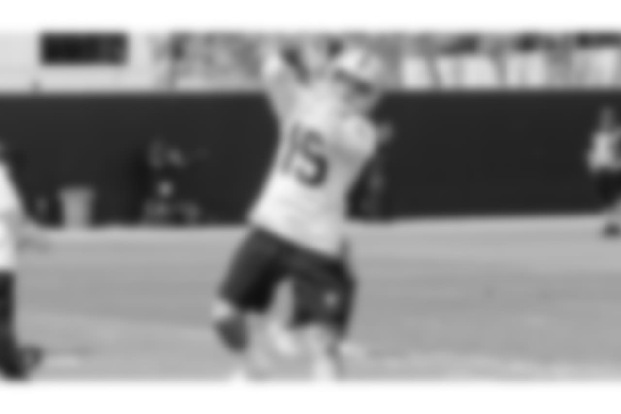 Oakland Raiders wide receiver Ryan Switzer (15) at an Organized Team Activity (OTA) at the Oakland Raiders Practice Facility, Wednesday, June 6, 2018, in Alameda, California.