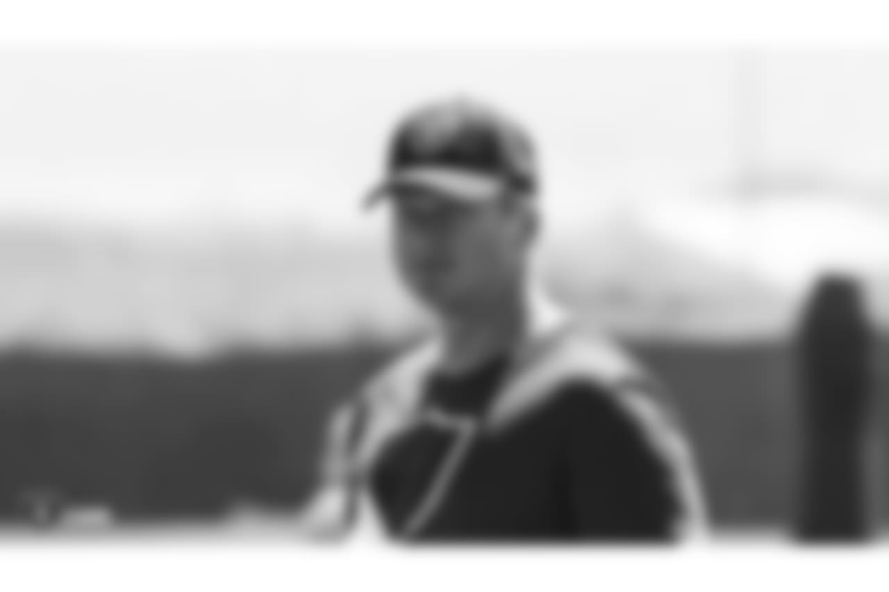 Oakland Raiders head coach Jon Gruden at an Organized Team Activity (OTA) at the Oakland Raiders Practice Facility, Tuesday, June 5, 2018, in Alameda, California.