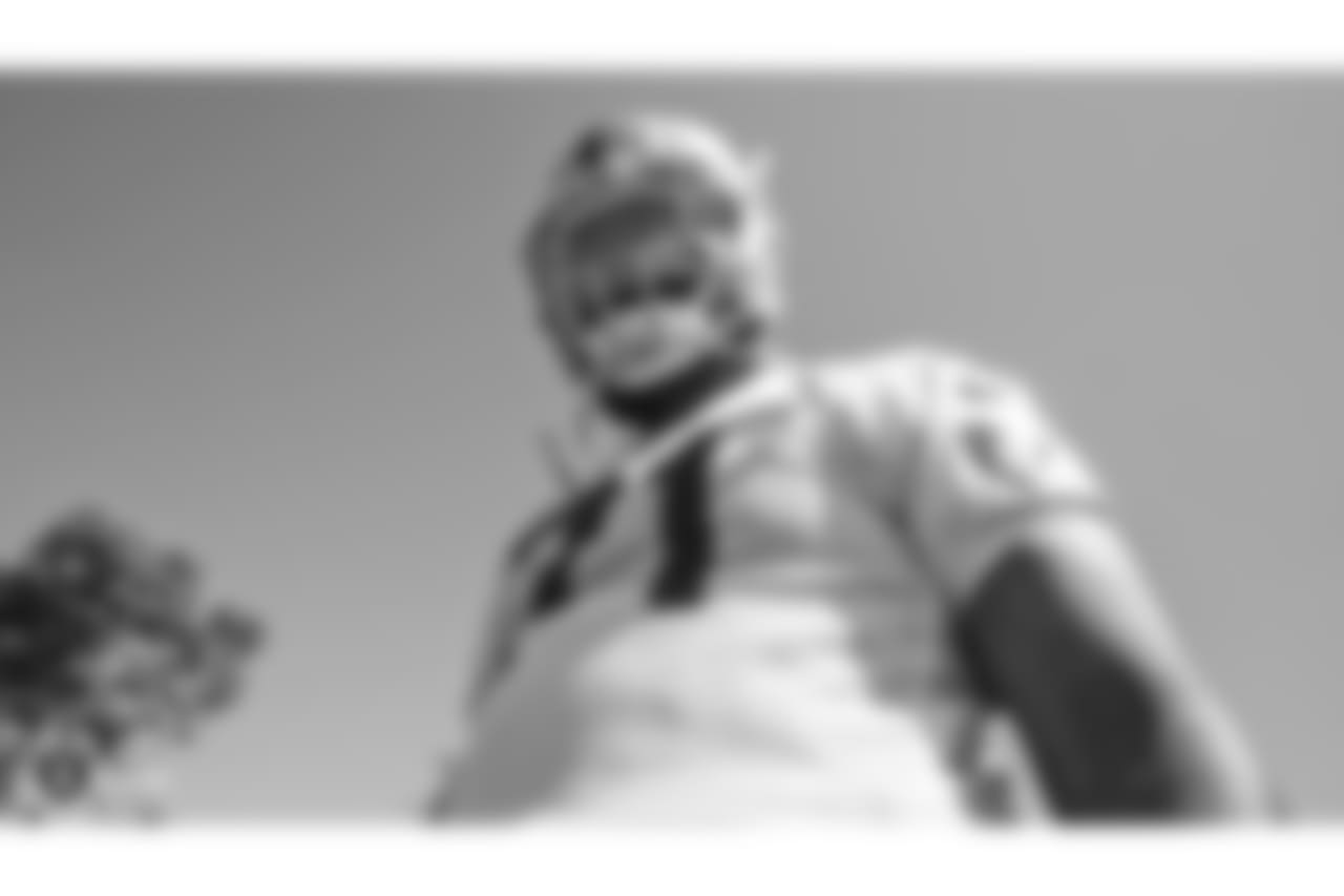 Oakland Raiders offensive tackle David Sharpe (71) at an Organized Team Activity (OTA) at the Oakland Raiders Practice Facility, Tuesday, June 5, 2018, in Alameda, California.