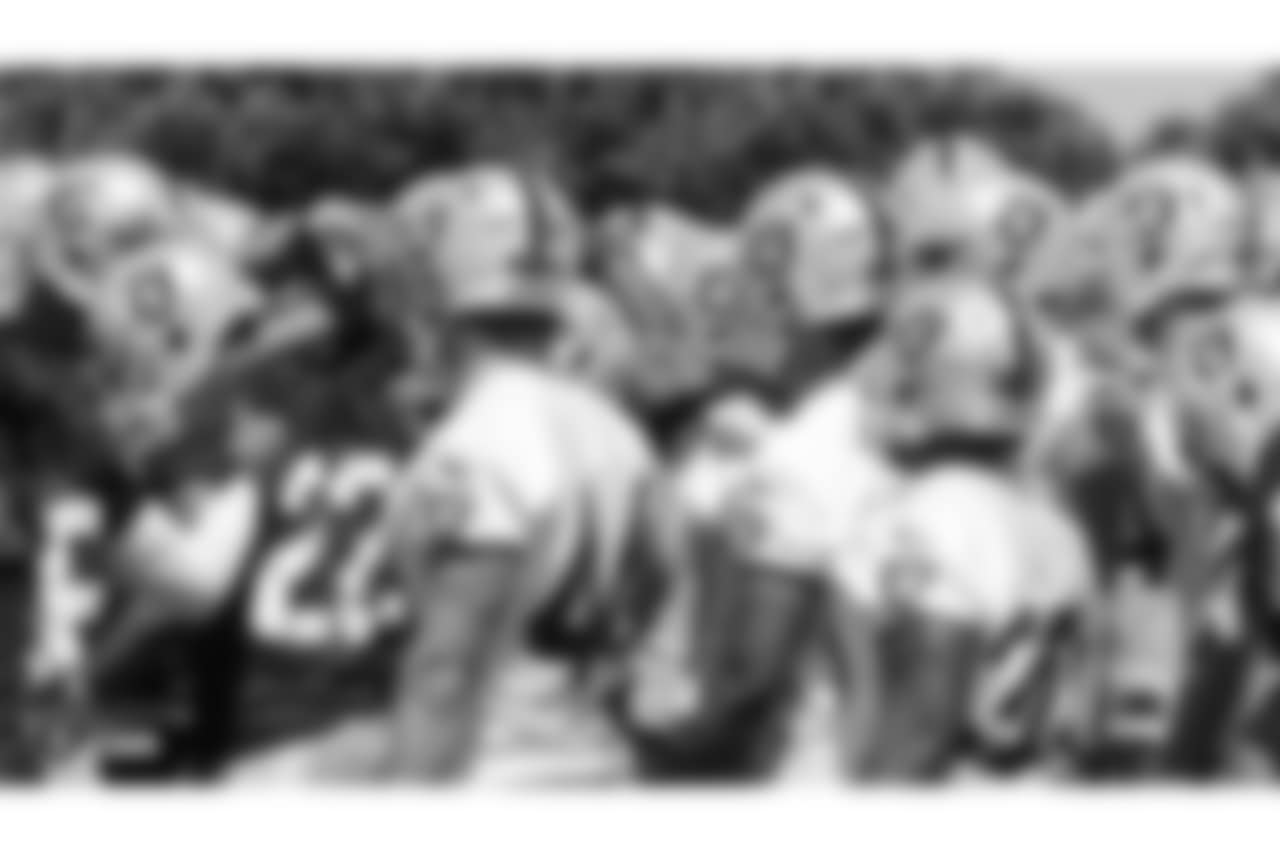 Oakland Raiders players at an Organized Team Activity (OTA) at the Oakland Raiders Practice Facility, Tuesday, June 5, 2018, in Alameda, California.