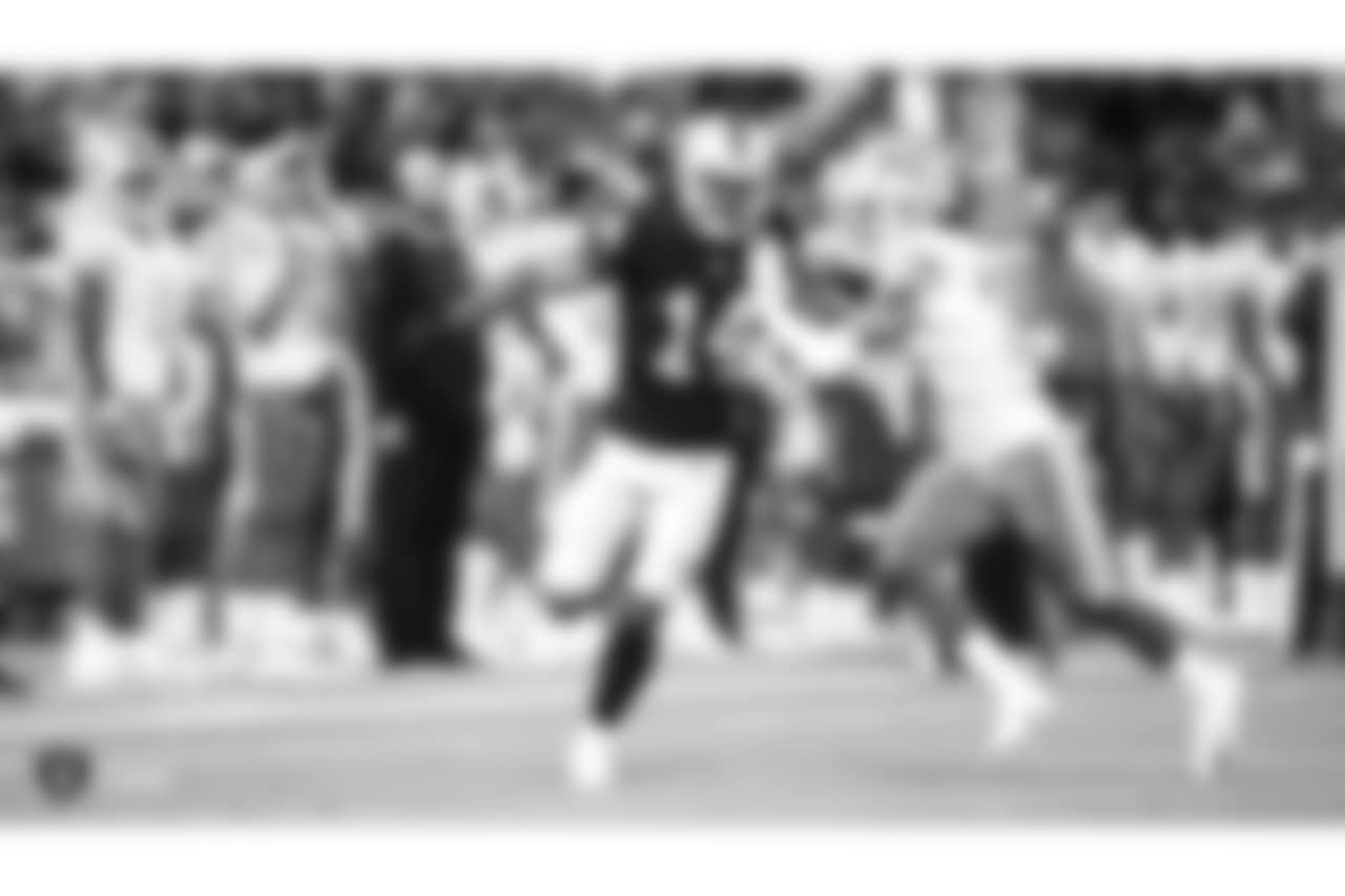 The Oakland Raiders preseason game against the Detroit Lions at Oakland-Alameda County Coliseum, Friday, August 10, 2018, in Oakland, California.