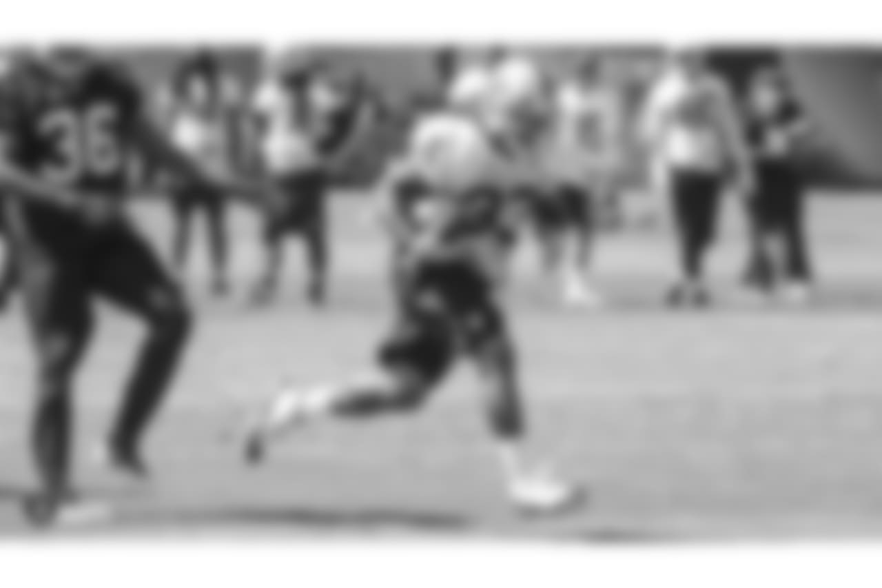 Oakland Raiders running back DeAndre Washington (33) at a Mandatory Minicamp at the Oakland Raiders Practice Facility, Wednesday, June 13, 2018, in Alameda, California.