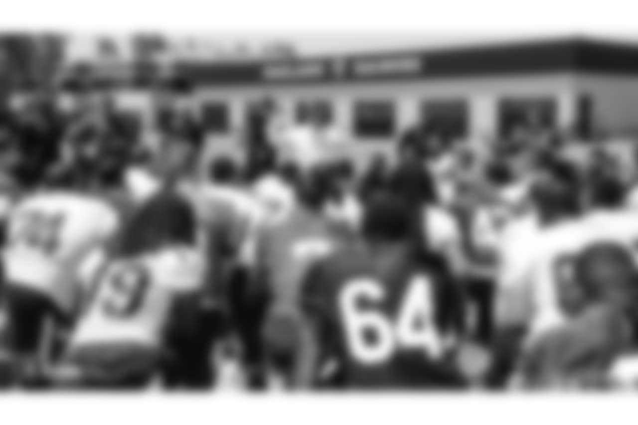 Oakland Raiders head coach Jon Gruden at an Organized Team Activity (OTA) at the Oakland Raiders Practice Facility, Tuesday, May 29, 2018, in Alameda, California.