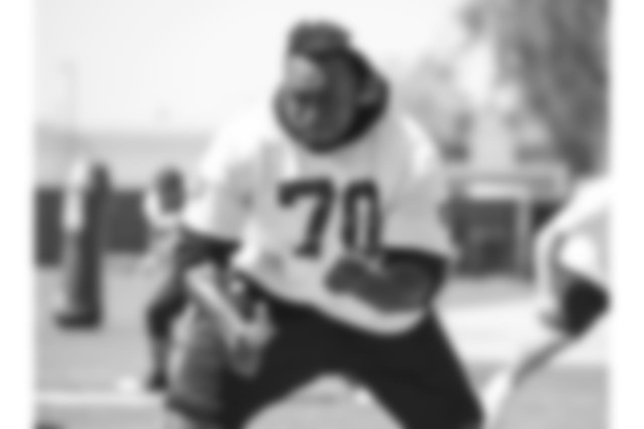 Oakland Raiders players and coaches at an offseason program at the Oakland Raiders Practice Facility, Monday, May 21, 2018, in Alameda, California.