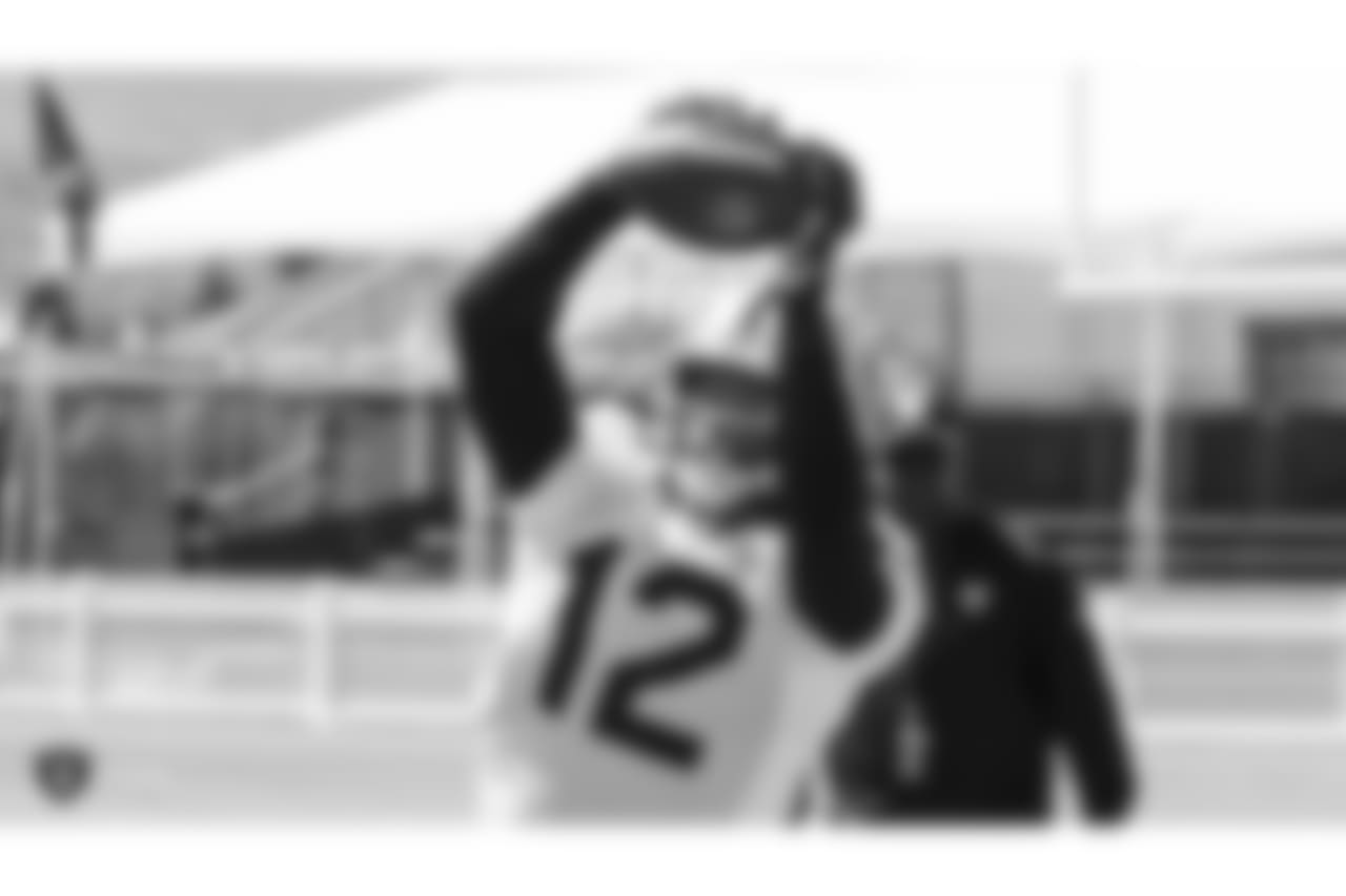 Oakland Raiders wide receiver Martavis Bryant (12) on the field for practice at 2018 Training Camp at The Oakland Raiders Napa Valley Training Complex, Saturday, August 4, 2018, in Napa, California.