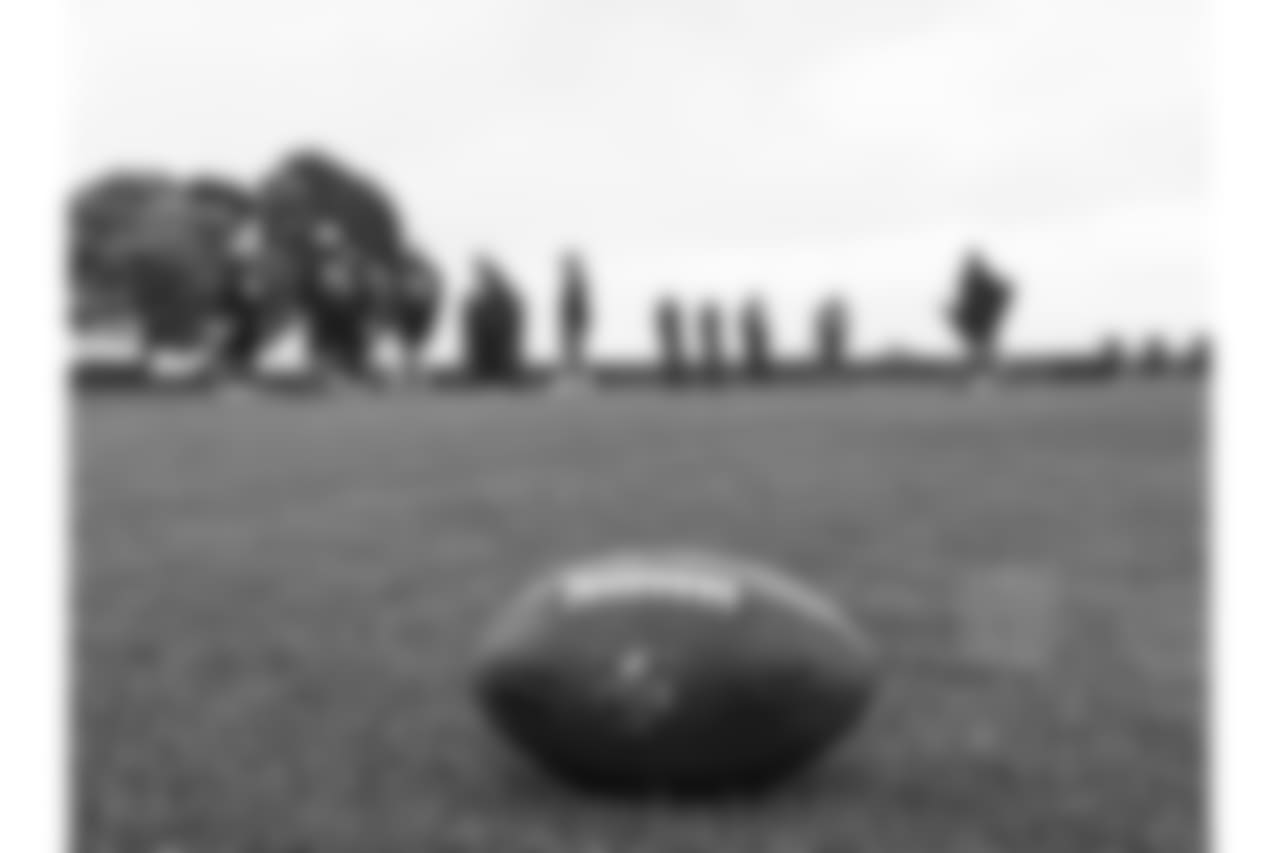 Oakland Raiders players at an Organized Team Activity (OTA) at the Oakland Raiders Practice Facility, Tuesday, May 22, 2018, in Alameda, California.