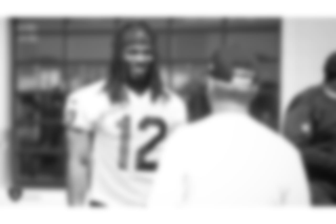 Oakland Raiders wide receiver Martavis Bryant (12) at an Organized Team Activity (OTA) at the Oakland Raiders Practice Facility, Tuesday, May 29, 2018, in Alameda, California.