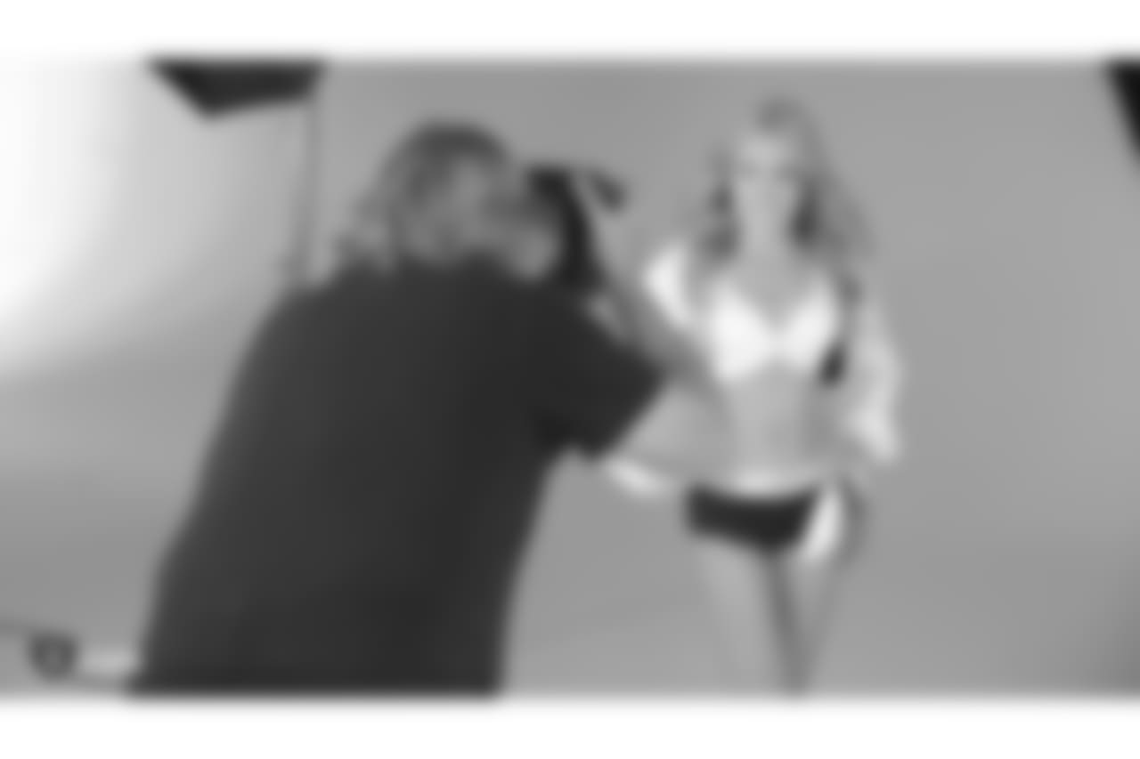 Raiderette Taylor during their media day shoots at Goal Line Productions, Sunday, July 1, 2018, in Pleasanton, California.