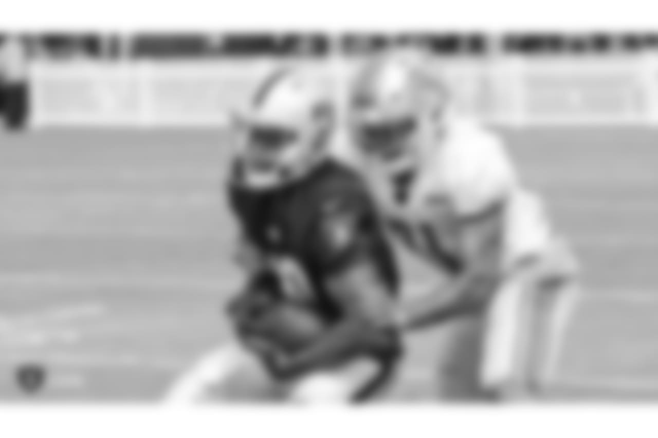 Oakland Raiders wide receiver Seth Roberts (10) on the field for practice at 2018 Training Camp at The Oakland Raiders Napa Valley Training Complex, Monday, August 7, 2018, in Napa, California.