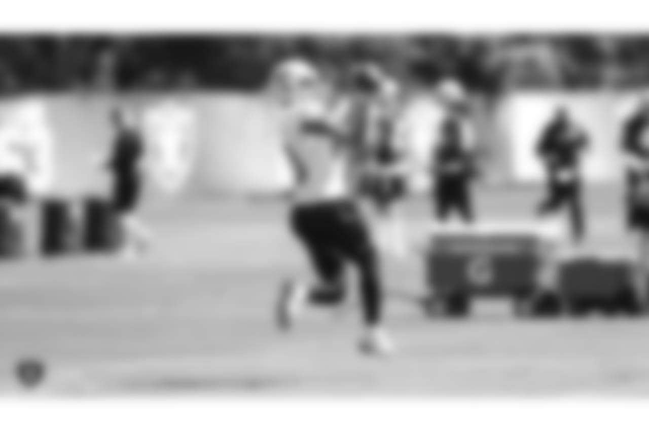 Oakland Raiders wide receiver Seth Roberts (10) at an Organized Team Activity (OTA) at the Oakland Raiders Practice Facility, Monday, June 4, 2018, in Alameda, California.