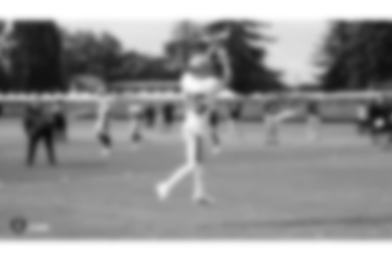 Oakland Raiders wide receiver Ryan Switzer (15) on the field for practice at 2018 Training Camp at The Oakland Raiders Napa Valley Training Complex, Thursday, August 2, 2018, in Napa, California.