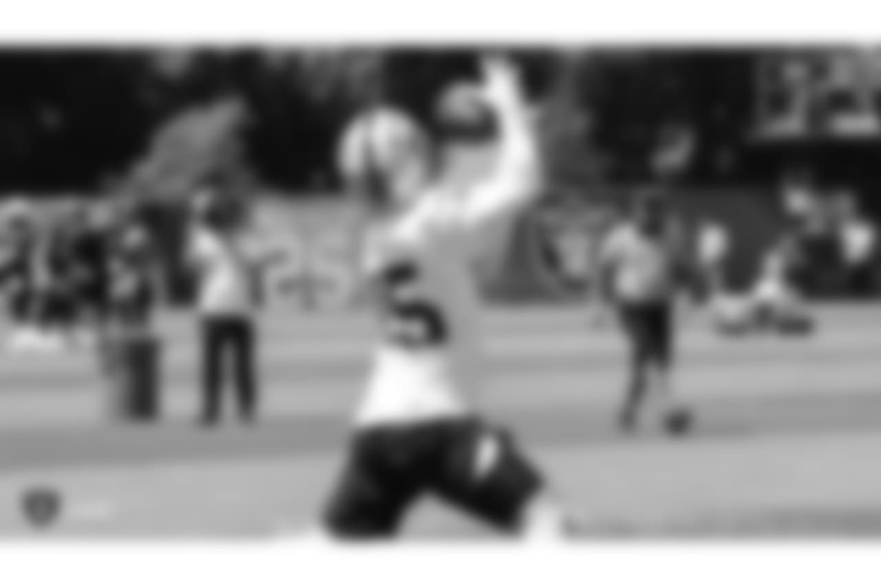 Oakland Raiders wide receiver Ryan Switzer (15) at a Mandatory Minicamp at the Oakland Raiders Practice Facility, Wednesday, June 13, 2018, in Alameda, California.