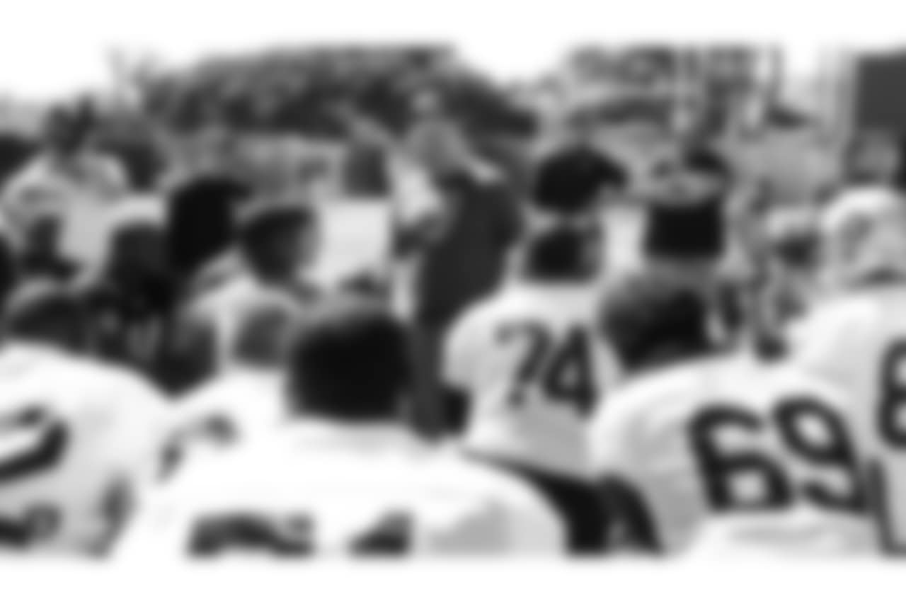 Oakland Raiders head coach Jono Gruden at a Mandatory Mini Camp at the Oakland Raiders Practice Facility, Tuesday, June 12, 2018, in Alameda, California.