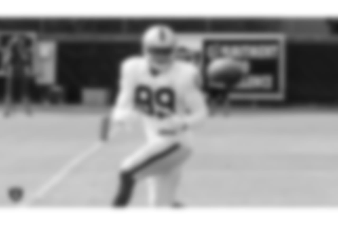 Oakland Raiders wide receiver Amari Cooper (89) on the field for practice at 2018 Training Camp at The Oakland Raiders Napa Valley Training Complex, Wednesday, August 1, 2018, in Napa, California.