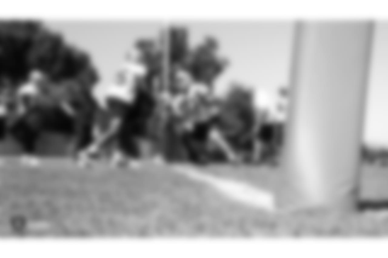 Oakland Raiders players and coaches at a Mandatory Mini Camp at the Oakland Raiders Practice Facility, Tuesday, June 12, 2018, in Alameda, California.