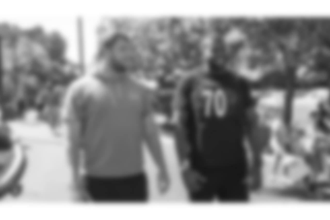 Oakland Raiders rookies enjoy a Rookie Activity, as part of Rookie Academy, at Six Flags: Discovery Kingdom, Thursday, June 21, 2018, in Vallejo, California.