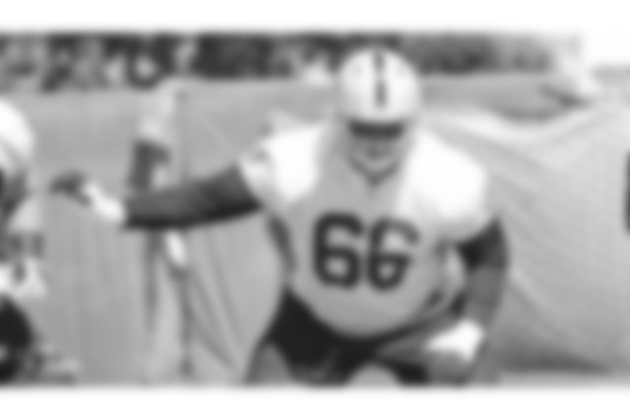 Oakland Raiders offensive guard Gabe Jackson (66) at an Organized Team Activity (OTA) at the Oakland Raiders Practice Facility, Monday, June 4, 2018, in Alameda, California.