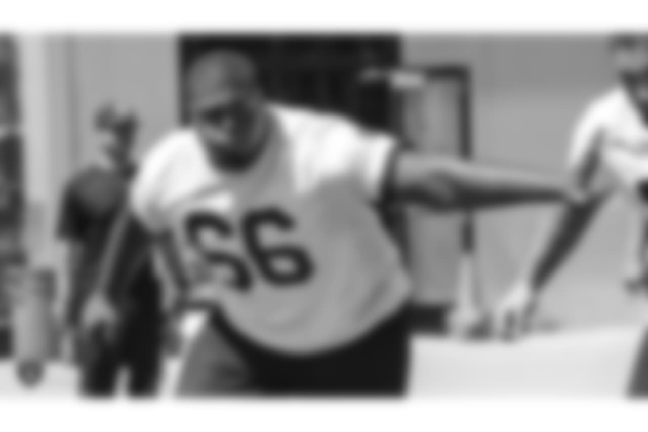 Oakland Raiders offensive guard Gabe Jackson (66) at an offseason program at the Oakland Raiders Practice Facility, Friday, June 1, 2018, in Alameda, California.