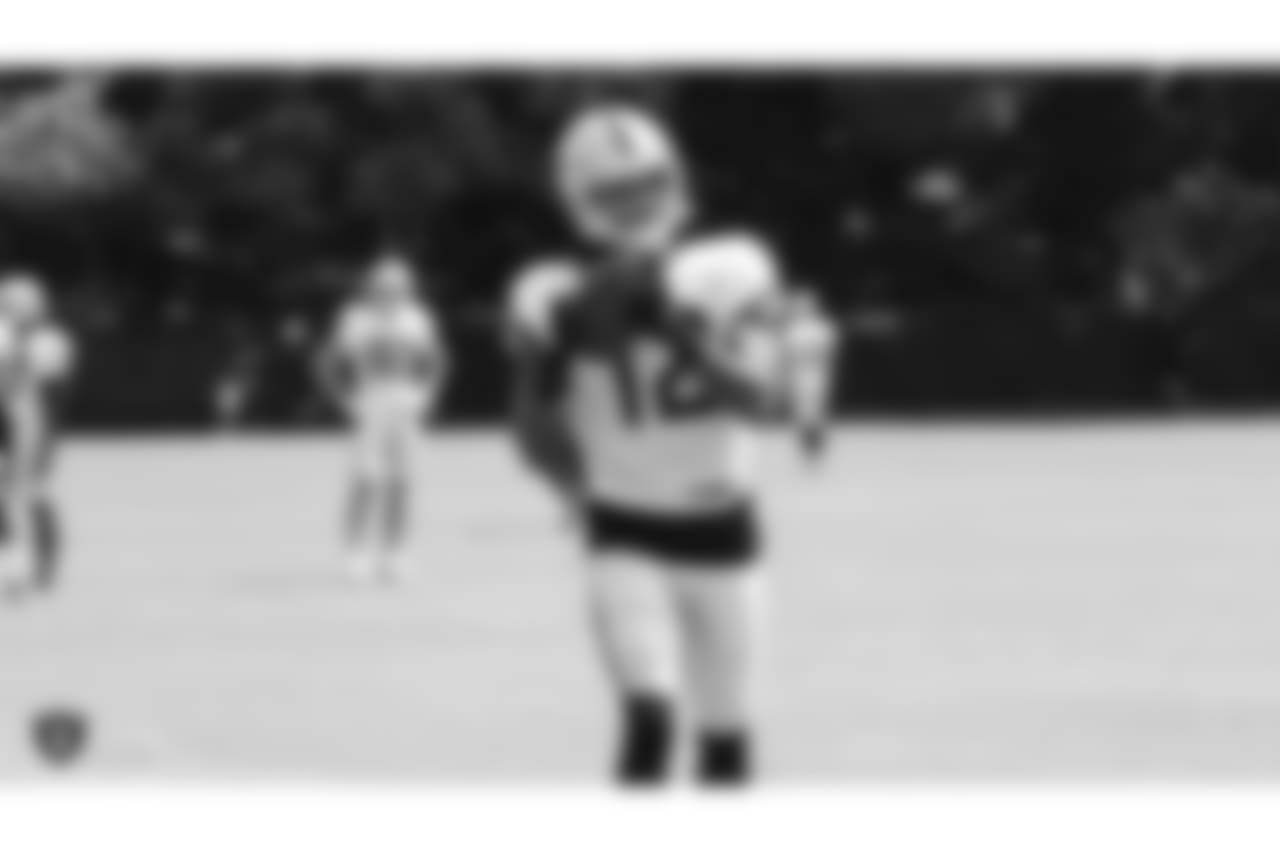 Oakland Raiders wide receiver Martavis Bryant (12) on the field for practice at 2018 Training Camp at The Oakland Raiders Napa Valley Training Complex, Monday, July 30, 2018, in Napa, California.