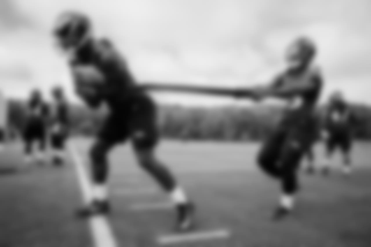 RB Mark Thompson and RB Gus Edwards