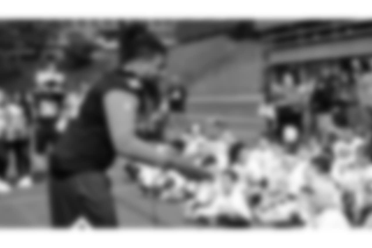New Orleans Saints players Cameron Jordan, Terron Armstead, David Onyemata, Vonn Bell and Saints Hall of Famer Michael Lewis hosted an NFL Play 60 camp for kids in Vancouver, Canada on May 26, 2018.