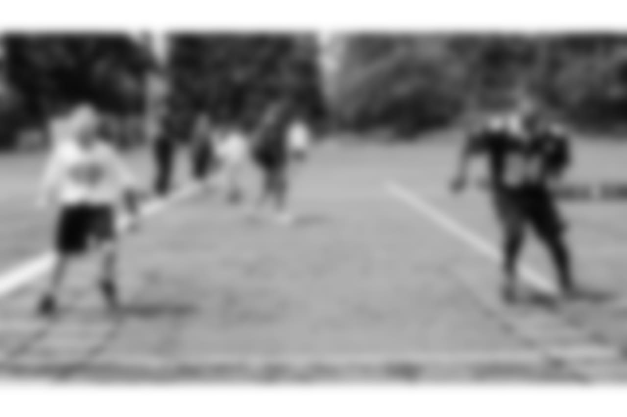 New Orleans Saints players Cameron Jordan, Terron Armstead, David Onyemata, Vonn Bell and Saints Hall of Famer Michael Lewis hosted an NFL Play 60 camp for kids in Vancouver, Canada on May 26, 2018.