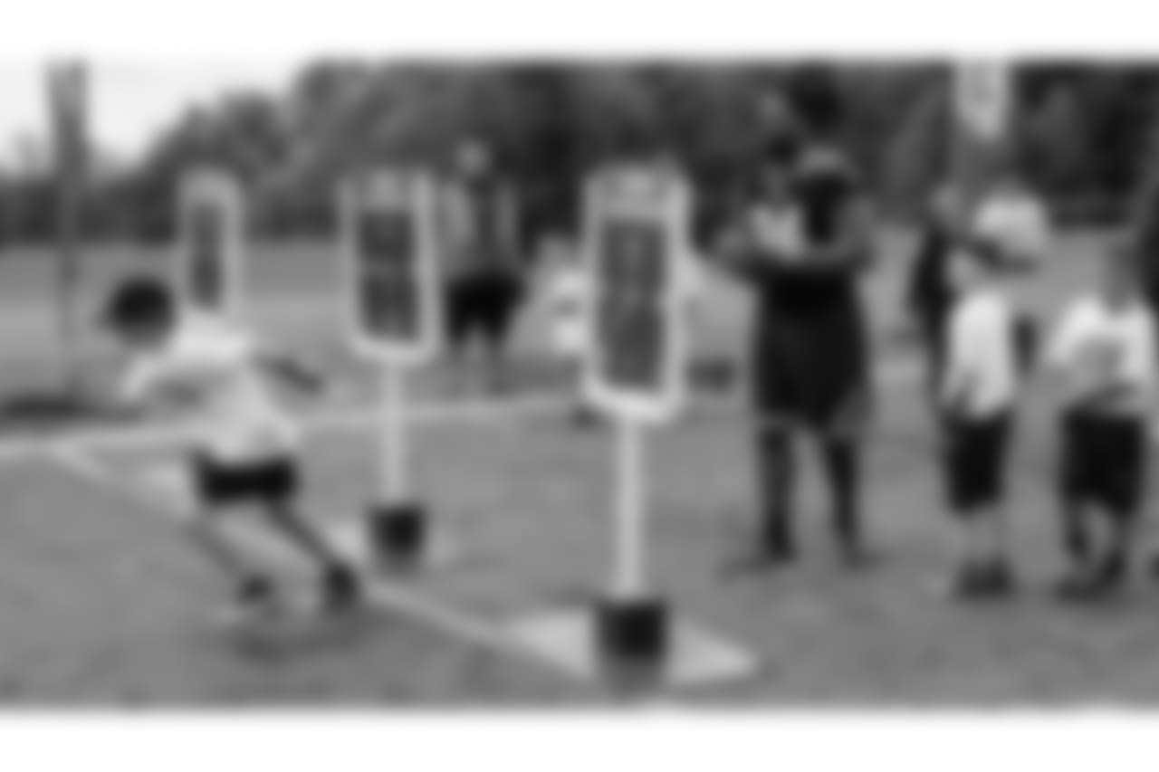 New Orleans Saints players Cameron Jordan, Terron Armstead, David Onyemata, Vonn Bell and Saints Hall of Famer Michael Lewis hosted an NFL Play 60 camp for kids in Vancouver, Canada on May 26, 2018.