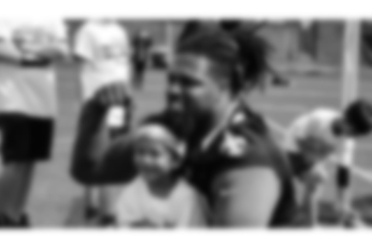 New Orleans Saints players Cameron Jordan, Terron Armstead, David Onyemata, Vonn Bell and Saints Hall of Famer Michael Lewis hosted an NFL Play 60 camp for kids in Vancouver, Canada on May 26, 2018.