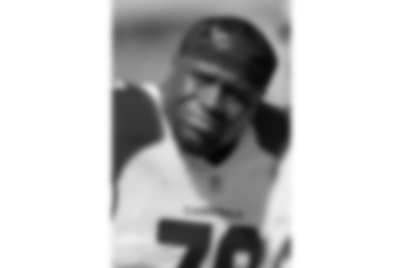 Arizona Cardinals guard Earl Watford (78) looks on from the sidelines as he watches the action on the playing field during a week 2 NFL football game against the Chicago Bears on Sunday, September 20, 2015 in Chicago. The Cardinals defeated the Bears 48-23. (Scott Boehm via AP)