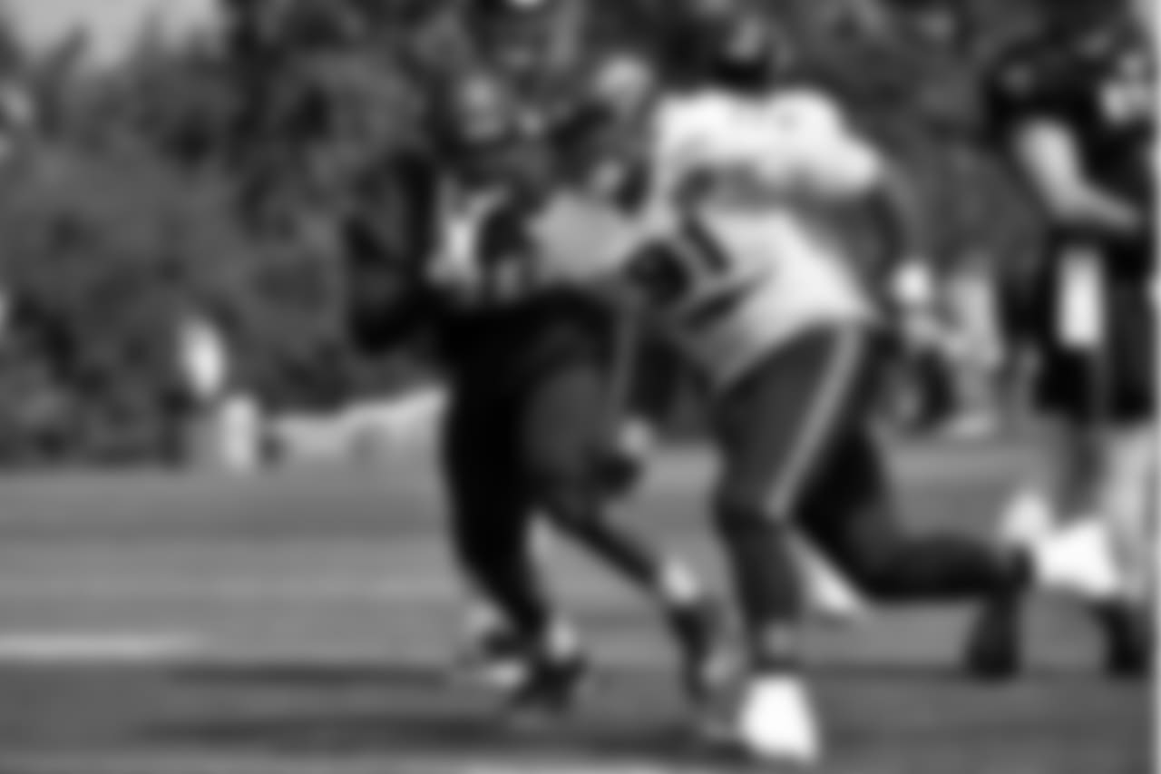DT Tom Johnson, right