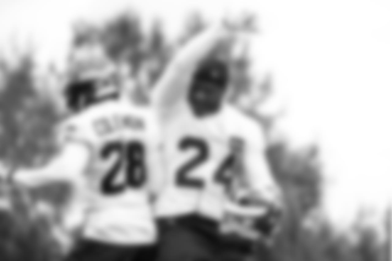 CB Justin Coleman, left, and CB Mike Tyson, right