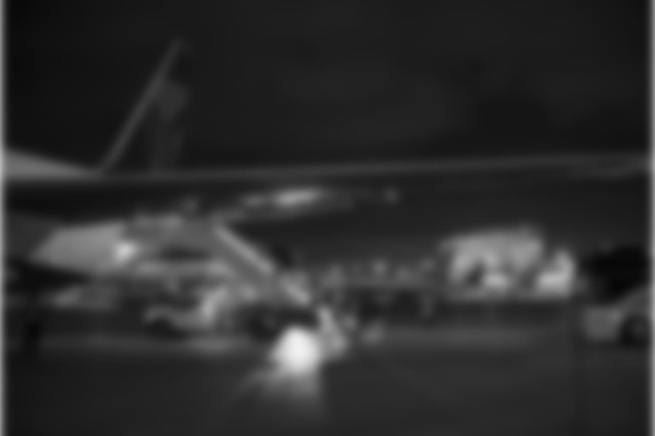 The Seahawks deplane their Delta charter flight in Seattle after winning their second consecutive road game.
