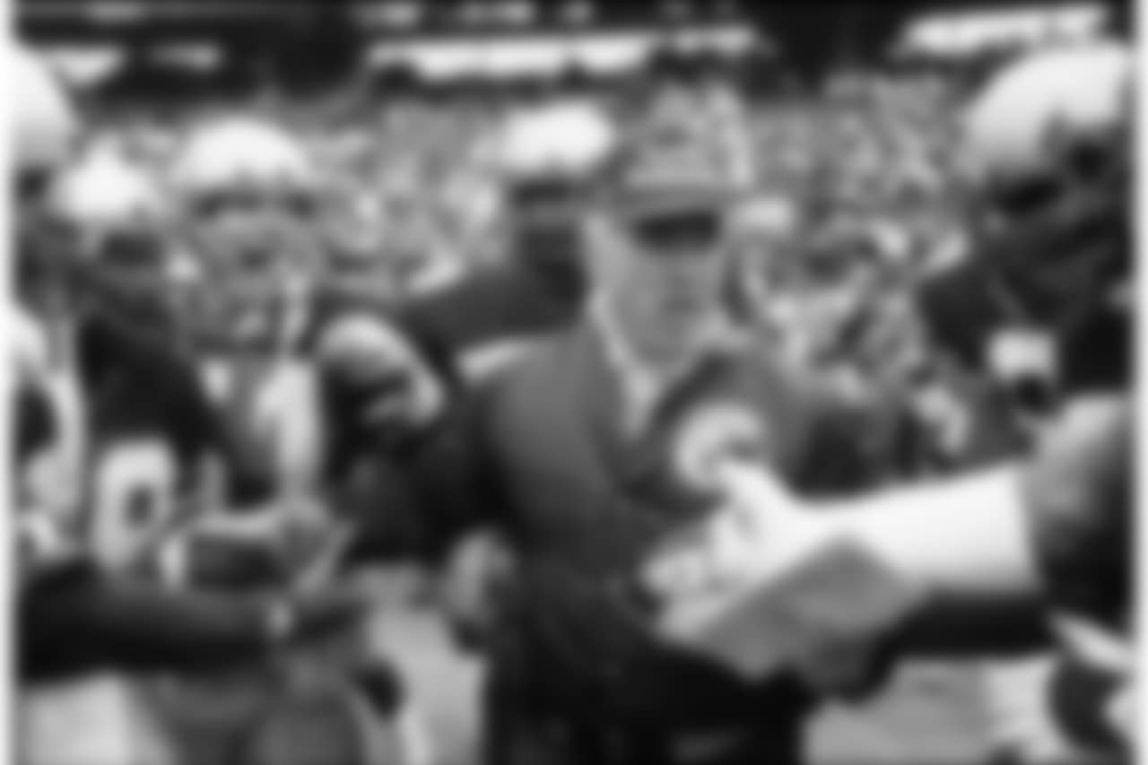 1983 Miami divisional win Knox, Chuck shakes hands