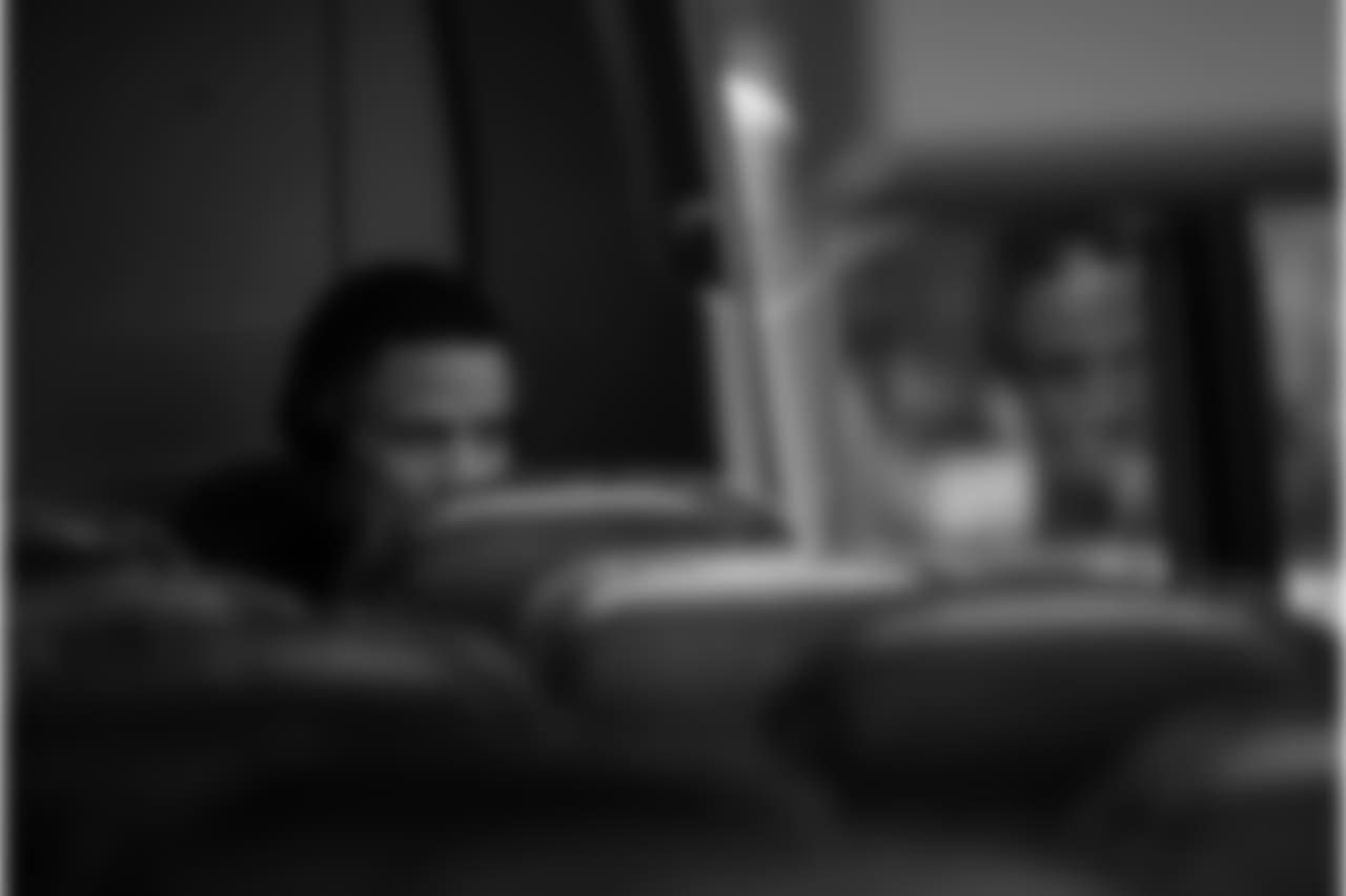 First on the bus, Earl Thomas jus alone with his thoughts as he prepares for the biggest game of his life.