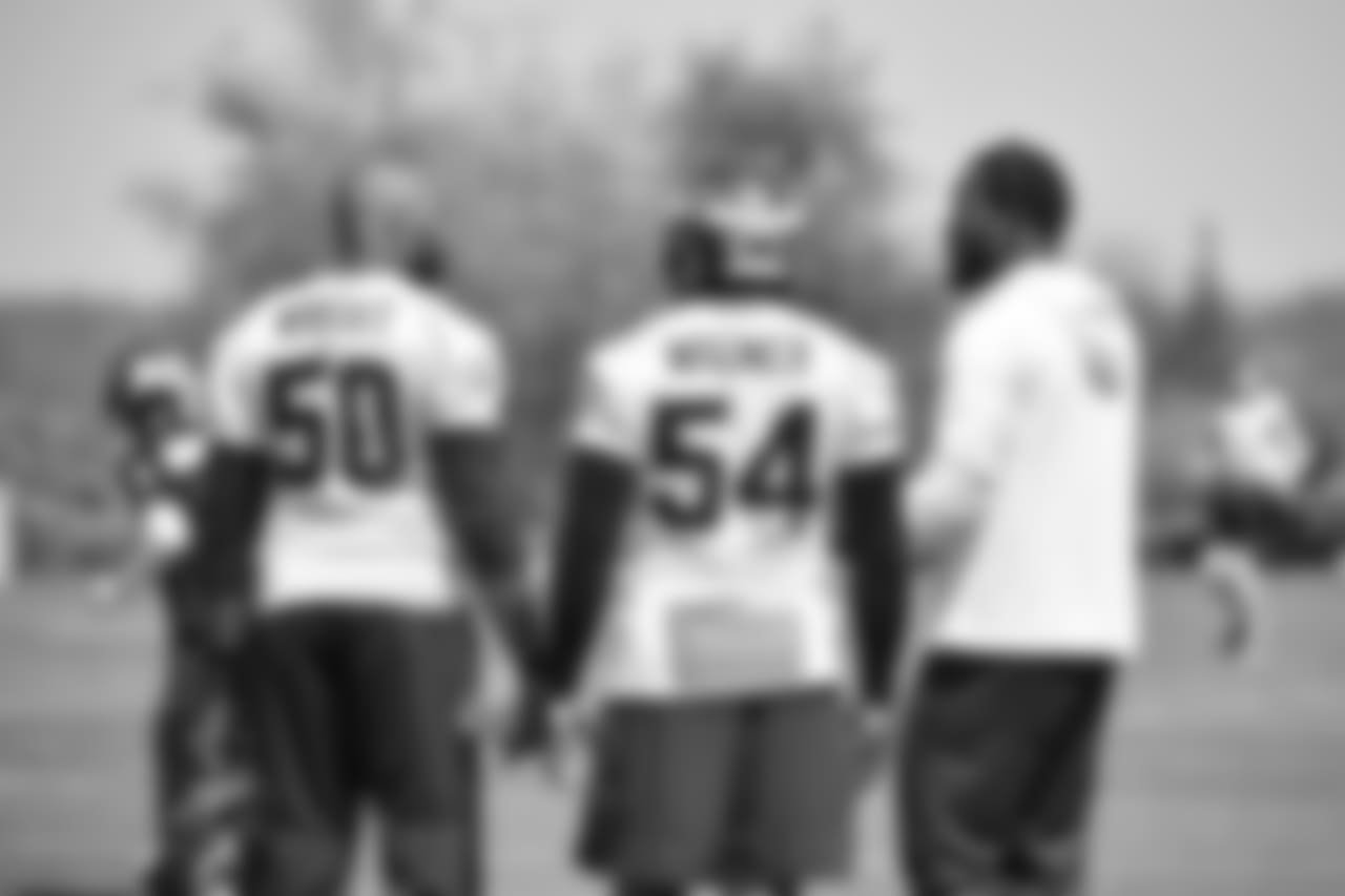 LB K.J. Wright, left, LB Bobby Wagner, middle, and SS Kam Chancellor, right