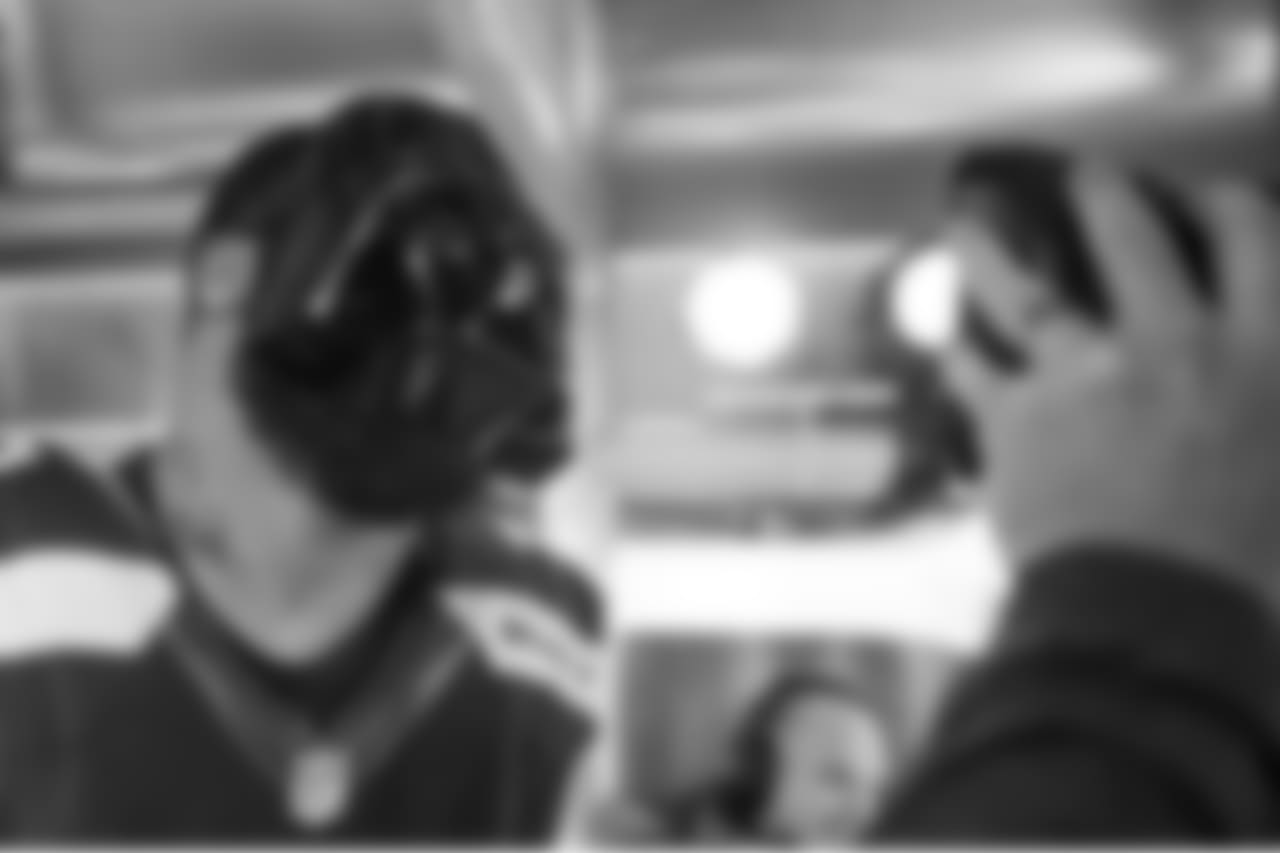 "Star Wars" mania gripped the country in December and defensive end Michael Bennett was not immune, donning a Darth Vader mask for pregame introductions prior to the contest against Cleveland in Week 15.
