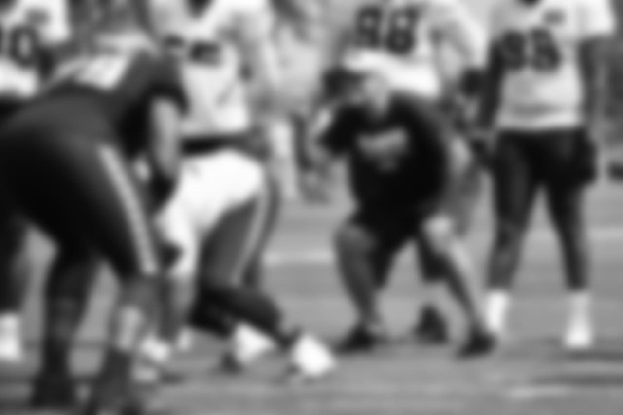 Offensive line coach Mike Solari