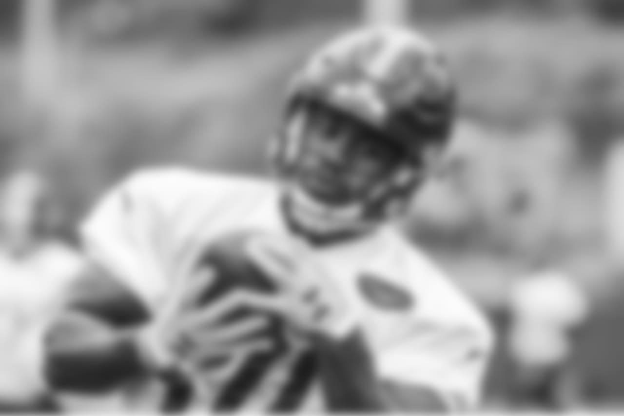 Steelers players practice at the UPMC Rooney Sports Complex during the 2018 minicamp.