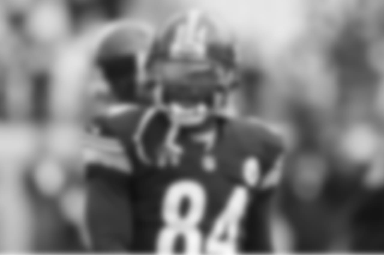 2. Antonio Brown (10-Present) - 632 career receptions.