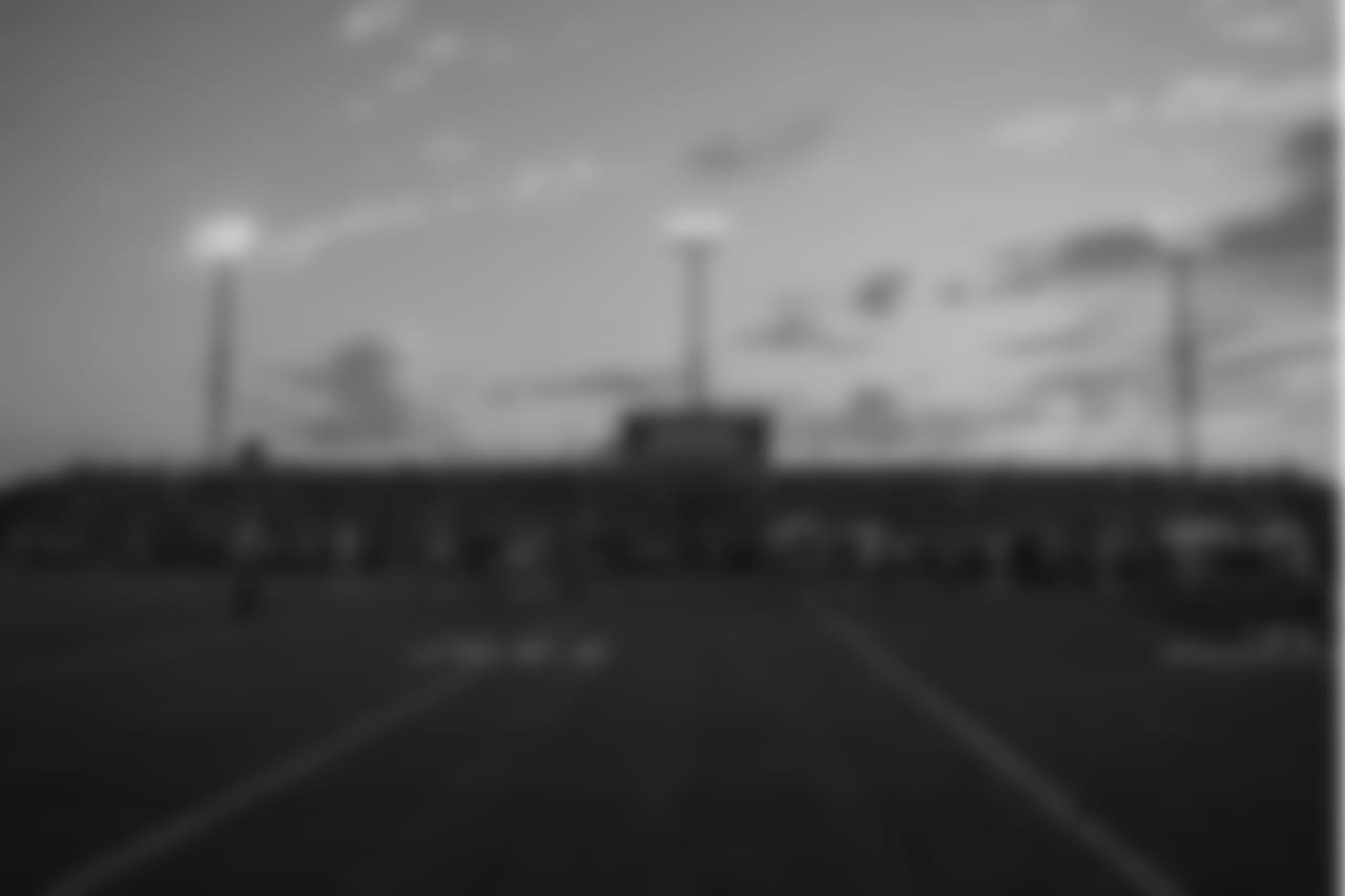 Pittsburgh Steelers players practice at Saint Vincent College during the 2018 Steelers Training Camp.