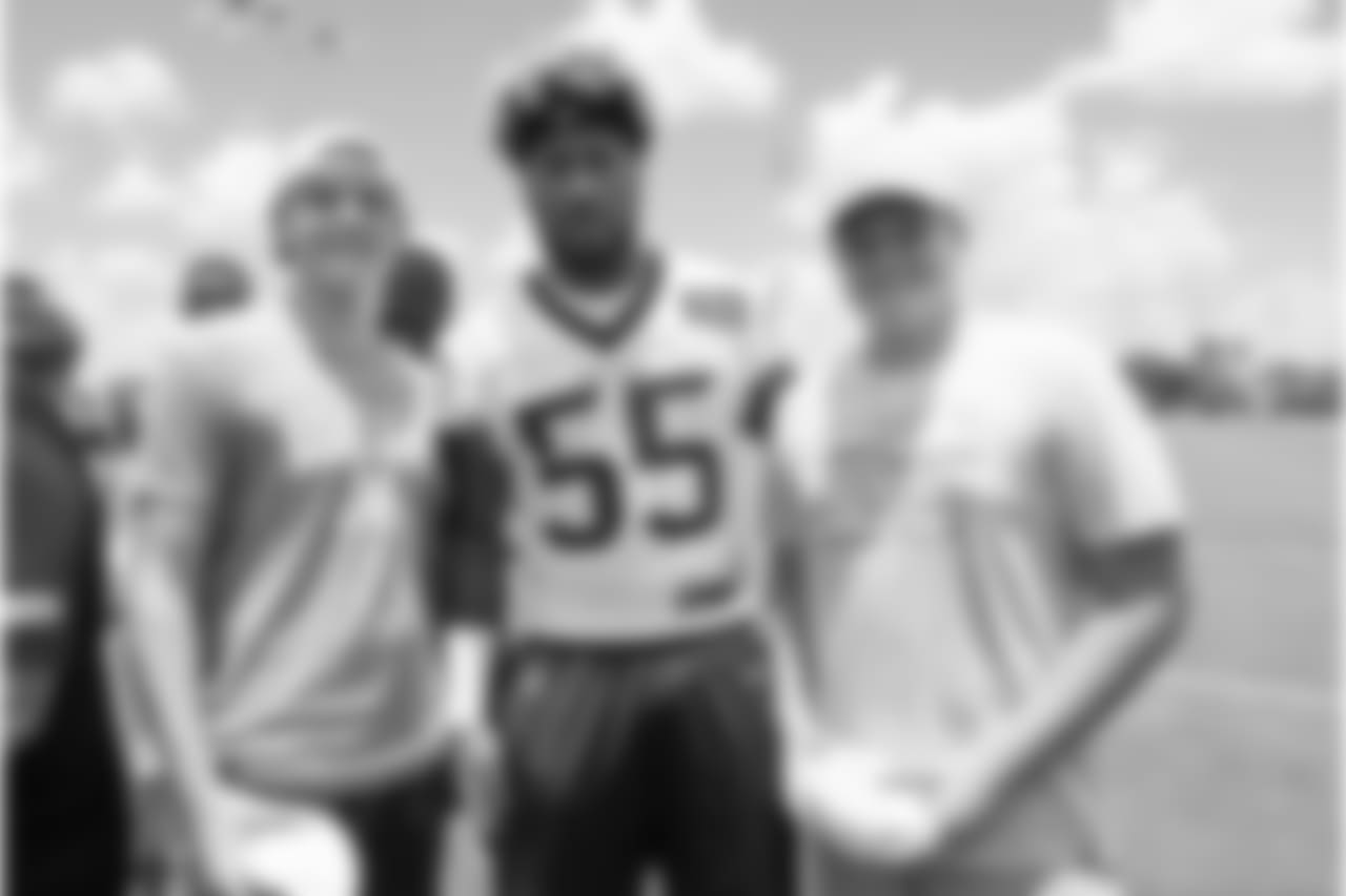 Santa Fe High School football team visit the Houston Texans after mini camp on Tuesday, June 12, 2018 at the Texans Methodist Training Center